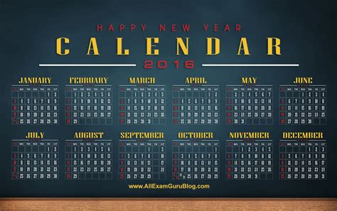 2016 Calendar Desktop Wallpaper Calendar 2016 Download Free Download