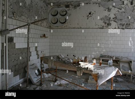 Operating Theatre Inside The Main Hospital At Pripyat Inside The Exclusion Zone At Chernobyl