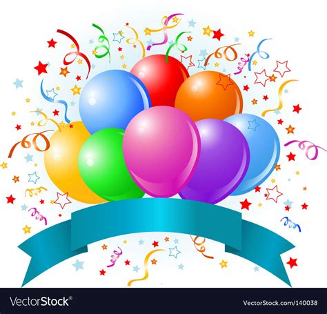 Find the perfect birthday balloons stock photos and editorial news pictures from getty images. Birthday balloons design Royalty Free Vector Image