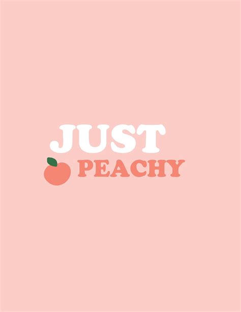 Just Peachy Print Peach Wallpaper Peachy Wallpaper Aesthetic Pastel