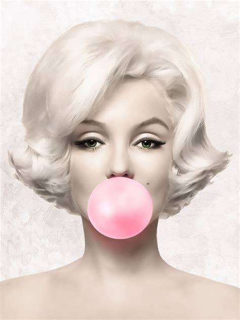 Marilyn Monroe Pink Bubble Gum Print Bubblegum Poster Etsy In 2021 Marilyn Monroe Marilyn