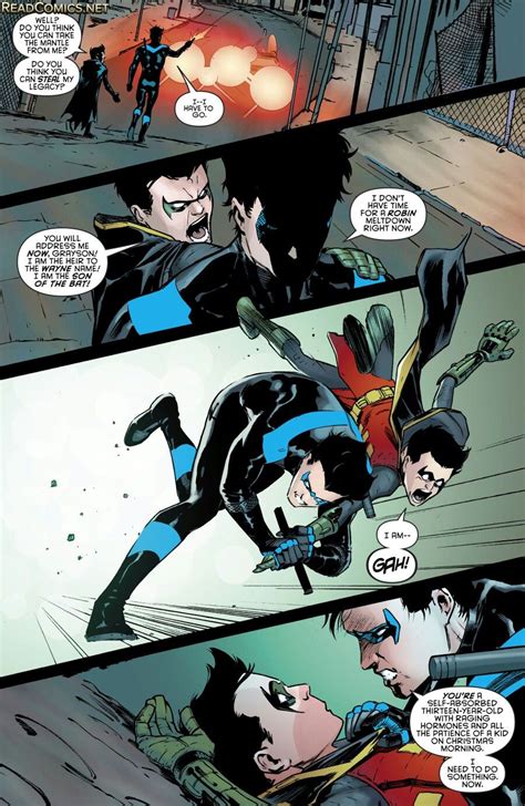 Grayson Being Done With Damian S Crap Nightwing Robin Comics Batman
