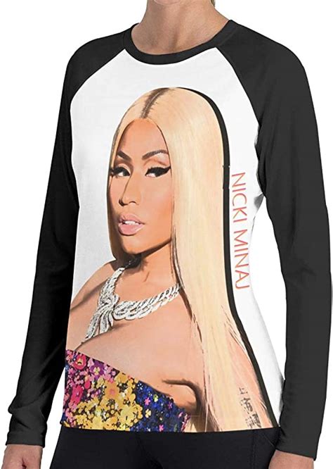 Fwadgacx Nicki Minaj Womens Long Sleeve Outdoor T Shirt Long Sleeve T Shirt Black T Shirt Black