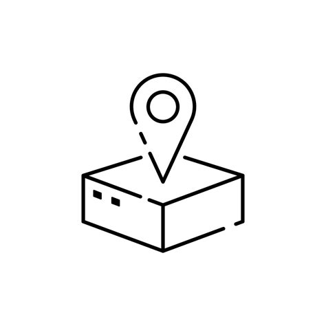 Thin line icons set of logistics and transportation. Outline symbol