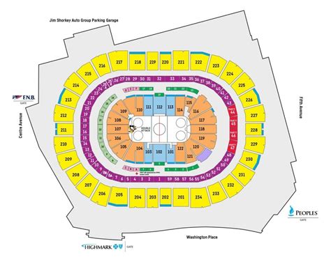 Ppg Paints Arena Seating Chart Pittsburgh Penguins Games Seatgraph
