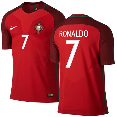 Nike Cristiano Ronaldo Portugal Red 201617 Home Authentic Jersey