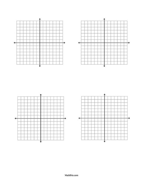 Multiple Coordinate Graphs Per Page Free Download Printable Graph Paper