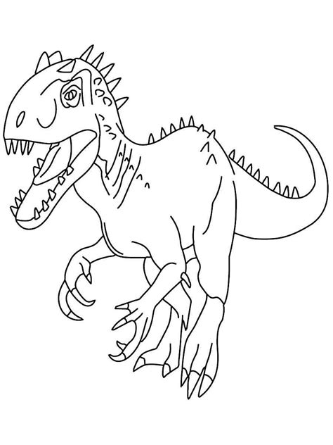 Indoraptor Coloring Pages Seacoloring