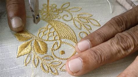 Kerala style machine embroidery design - YouTube