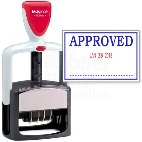 2000 Plus Heavy Duty Style 2 Color Date Stamp With Approved Self Inking