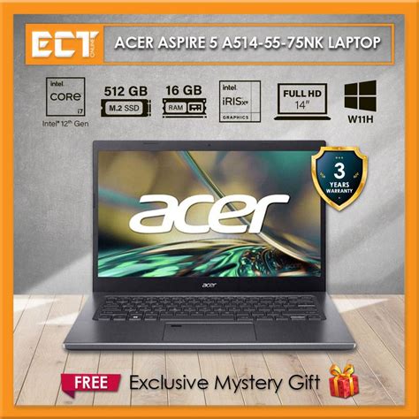 Acer Aspire 5 A514 55 75nk Laptop I7 1255u 470ghz512gb Ssd16gb