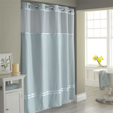 Hookless® Escape Fabric Shower Curtain and Shower Curtain Liner Set