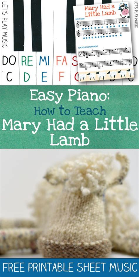 Music notation created and shared online with flat. Mary Had A Little Lamb Easy Piano Music | Free piano sheet ...