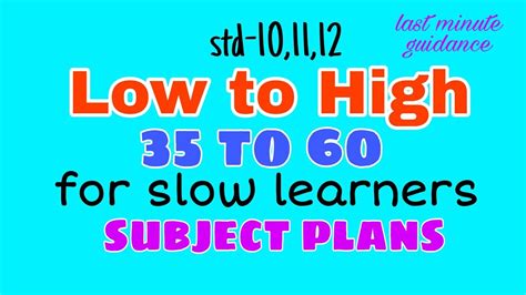 Tips For Slow Learners To Score In Board Exams Subject