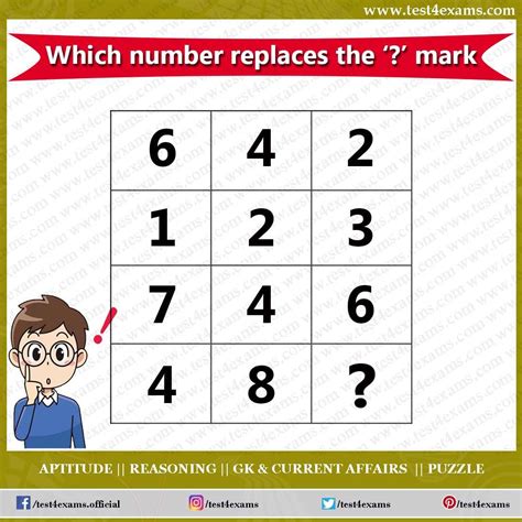 Solve The Missing Number Puzzle Math Puzzles Logic Test 4 Exams