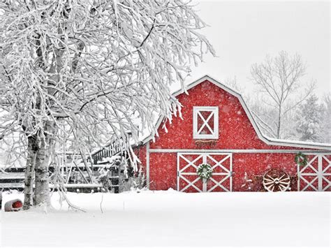 Beautiful Winter Barn Photos Winter Snow Pictures
