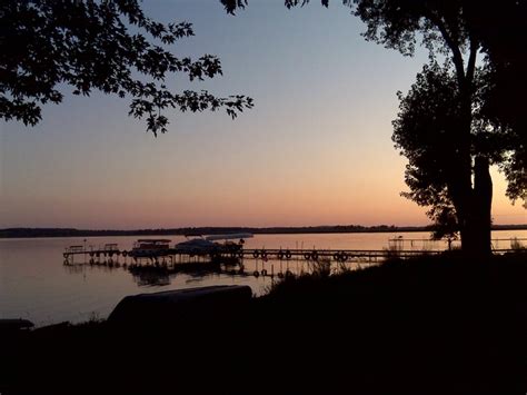 A Quiet Evening Sunset On Lake Puckaway Montello Wisconsin