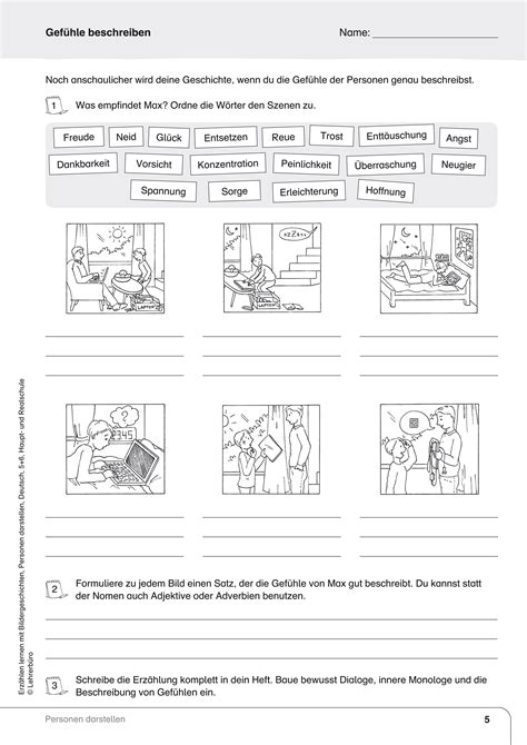 Klassenarbeit mit musterlösung zu märchen und fabeln bildergeschichten bildergeschichten erzählen in form einer abfolge mehrerer bilder eine geschichte. Bildergeschichte Klasse 4 Mit Musterlösung / Aufsatz ...
