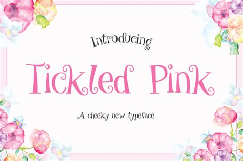 Check Out Tickled Pink By Sweet Type On Creative Market Fonts Cool