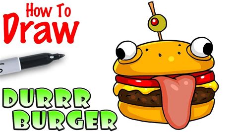 The durr burger challenge in fortnite battle royale. Fortnite Burger Skin Drawing