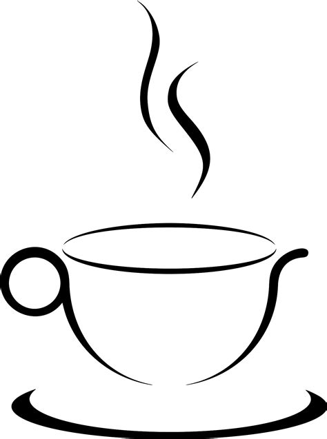 Stilisierte Kaffeetasse Public Domain Vektoren