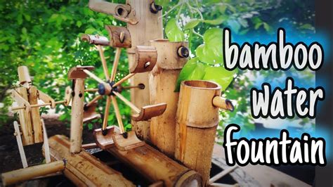 How To Make Amazing Bamboo Water Fountain With Water Wheel Water