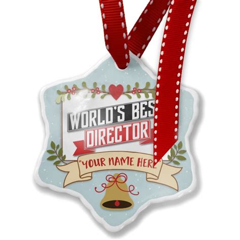 add your own custom name worlds best director christmas ornament cm12ockx3if
