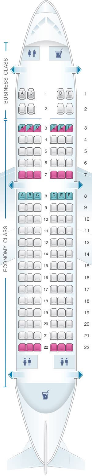 Seat Map Air India Airbus A319 Mixed Configuration Seatmaestro