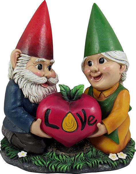 Watch Our Love Grow Gnome Couple 775 Radish Heart Etsy