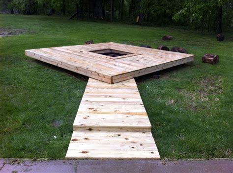 Floating Deck Fire Pit Deck Design And Ideas
