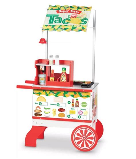 Melissa And Doug Donut And Taco Rolling Wooden Food Cart The Southern Root