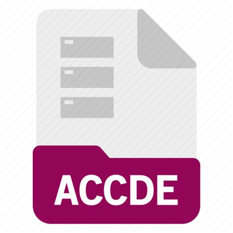 Accde Database Document File Icon Download On Iconfinder