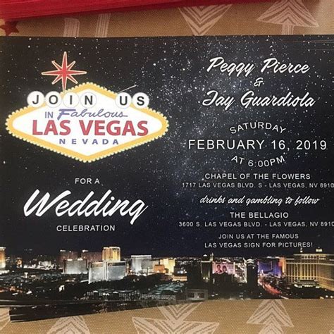 Las Vegas Theme Wedding InvitationLas Vegas CityscapeLas | Etsy Vegas