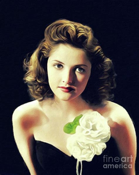 Martha Vickers Vintage Actress And Pinup Painting By Esoterica Art Agency