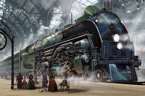 Image Result For Dieselpunk Train Steampunk City Train Art Dieselpunk