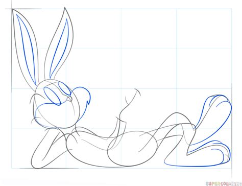 How To Draw Bugs Bunny Step By Step Drawing Tutorials In Bugs Bunny Drawing Bugs
