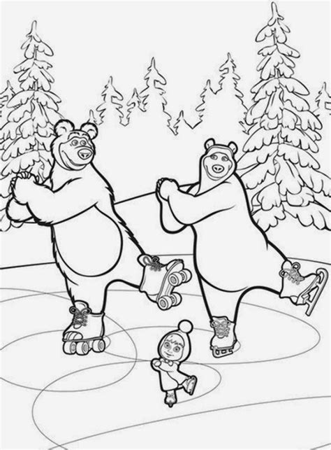 Hello kitty printable coloring pages. Halaman belajar mewarnai kartun anak - masha and the bear