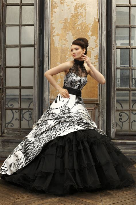 30 Ideas Of Beautiful Black And White Wedding Dresses The Best