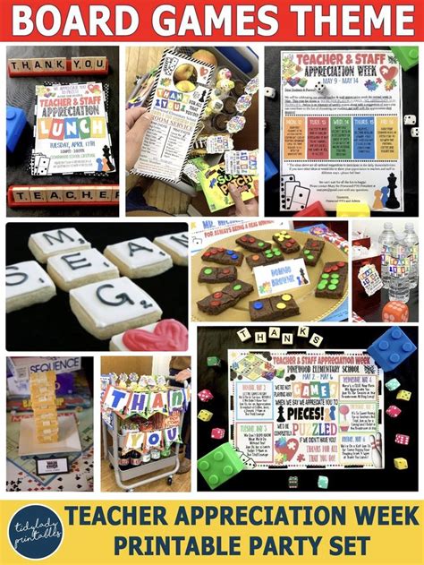 Board Games Themed Teacher Appreciation Week In 2021 Teacher