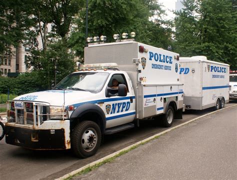 Nypd Hazmat Unit 8402 Ford F 450 With Trailer Police Cars Police