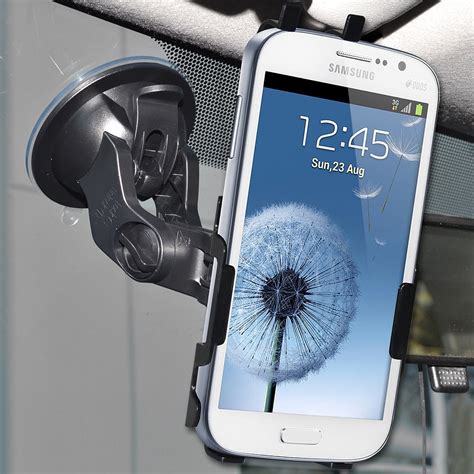 Samsung Galaxy Grand Car Mount Holder 3 In 1 Slim Non Slip Suction Cup