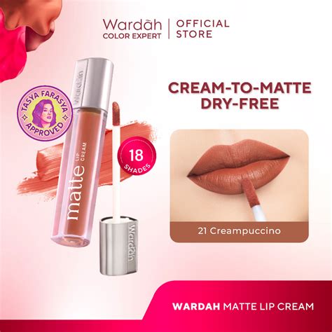 Jual Tasya Farasya Approved NEW Wardah Matte Lip Cream Non Dry