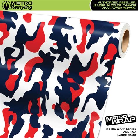 Metro Wrap Large Classic America Camouflage Vinyl Film Vinyl Vinyl