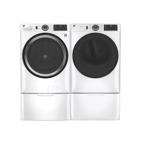 ge 4 8 cu ft smart front load washer and electric dryer pair with microban grand appliance and tv