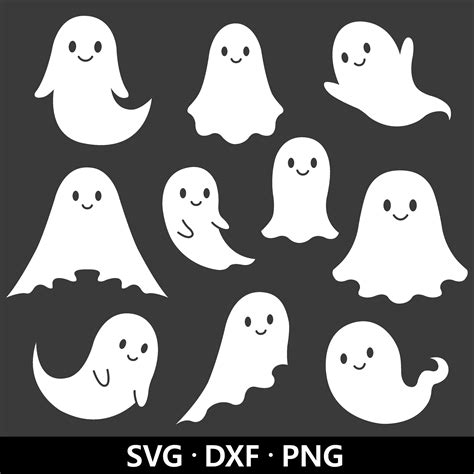 Ghost Svg Bundle Cute Ghost Svg Halloween Svg Ghosts Svg Etsy In 2023