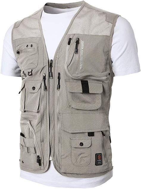 H2h Mens Outdoor Multifunction Multi Pocket Mesh Fishing Vest Of Line