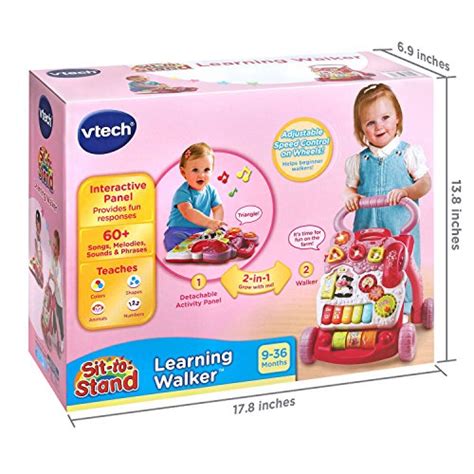 vtech sit to stand learning walker pink amazon exclusive pricepulse