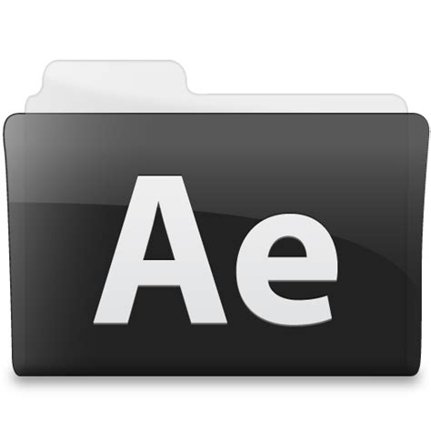 Folder Adobe After Effects Icon Black Icons