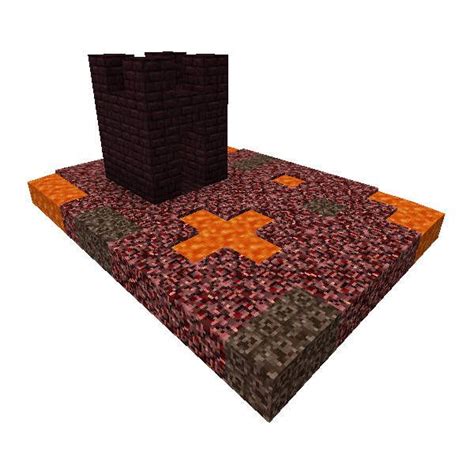 Mini Nether With Nether Fortress Paper Crafts Mini Minecraft
