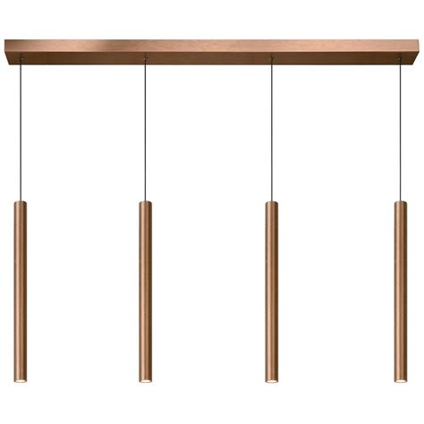 Lorenz Modern Bar Pendant Light Rust Brown